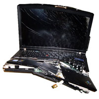 Сломанный ноутбук